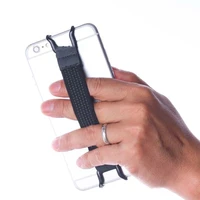 universal holder for mobile phone tablet finger grip elastic band strap phone holder one hand operation anti slip phone holder
