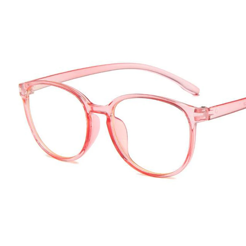 Синий светофильтр очки женские с модной оправой прозрачные линзы Розовая