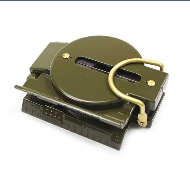 Мульти Функция военный световой компас Lensatic Портативный складной стол для американского Стиль армейский походный Металлический Стальной ...