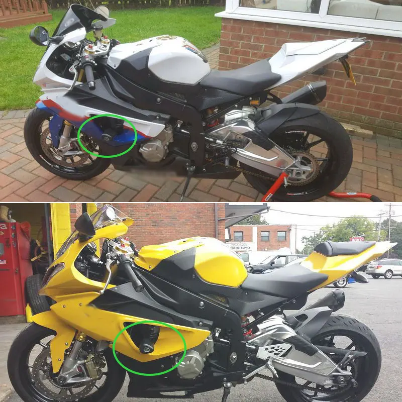 Черные и Углеродные аксессуары для мотоциклов ползунки без обрезания рамы