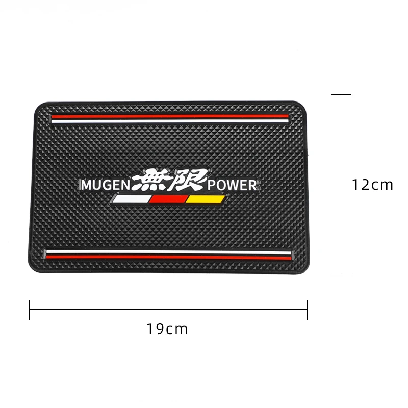 Черный липкий коврик для приборной панели автомобиля нескользящий сотового