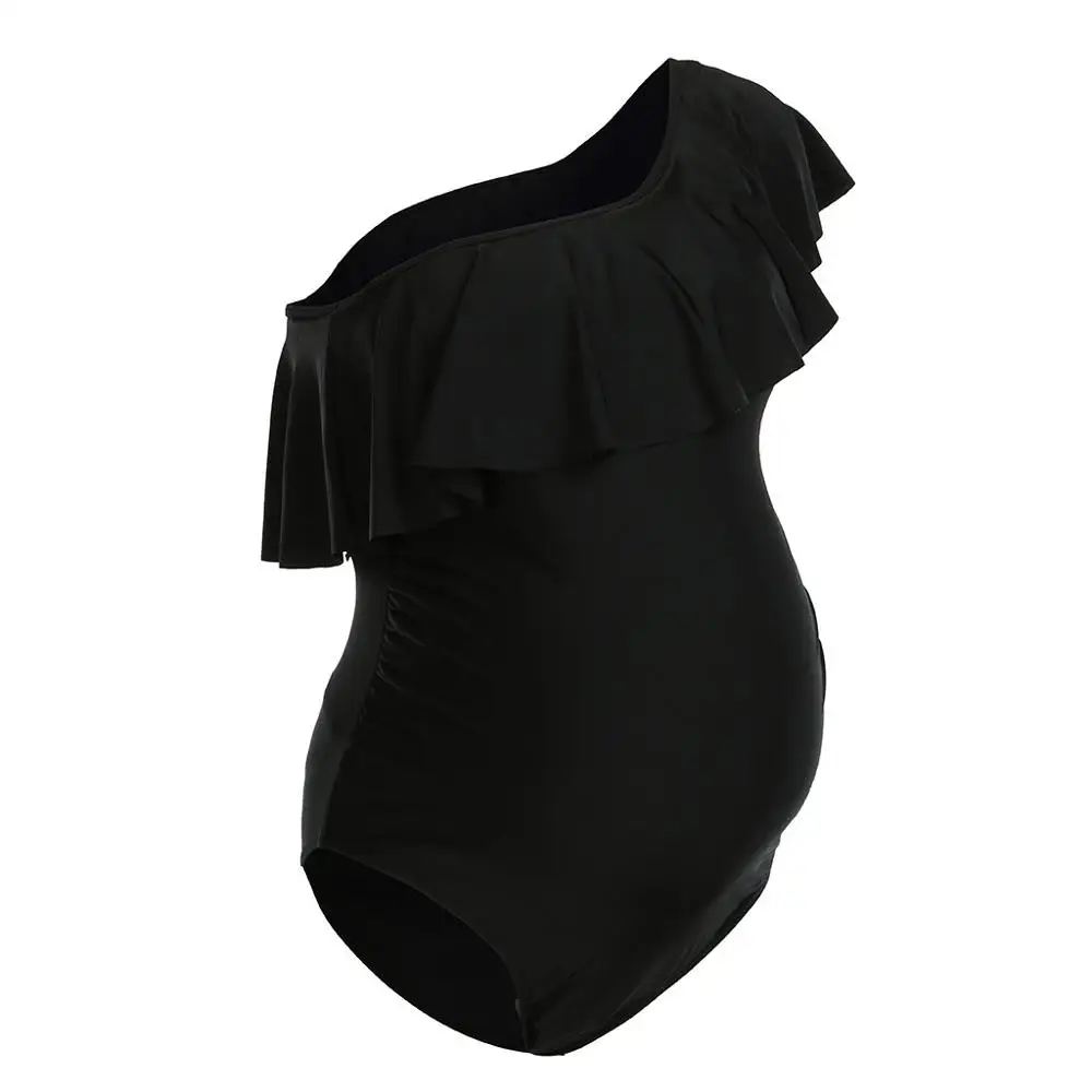 Женский купальник бикини с рюшами на рукавах для беременных пляжная одежда