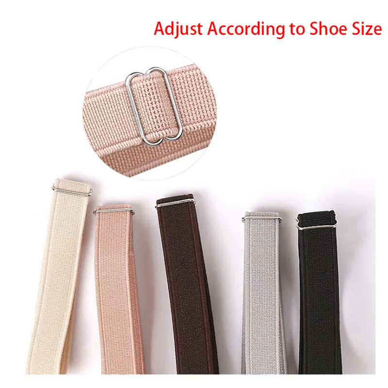 1Pair Women Shoelace For High Heels Adjustable Elastic Shoe Strap Belt Ankle Holding Anti-Skid