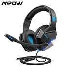 Проводные Игровые наушники Mpow EG10 с 3D объемным звуком для PS4 Pro, ПК, Xbox One, контроллеров, ПК, MPOW, игровые наушники с микрофоном