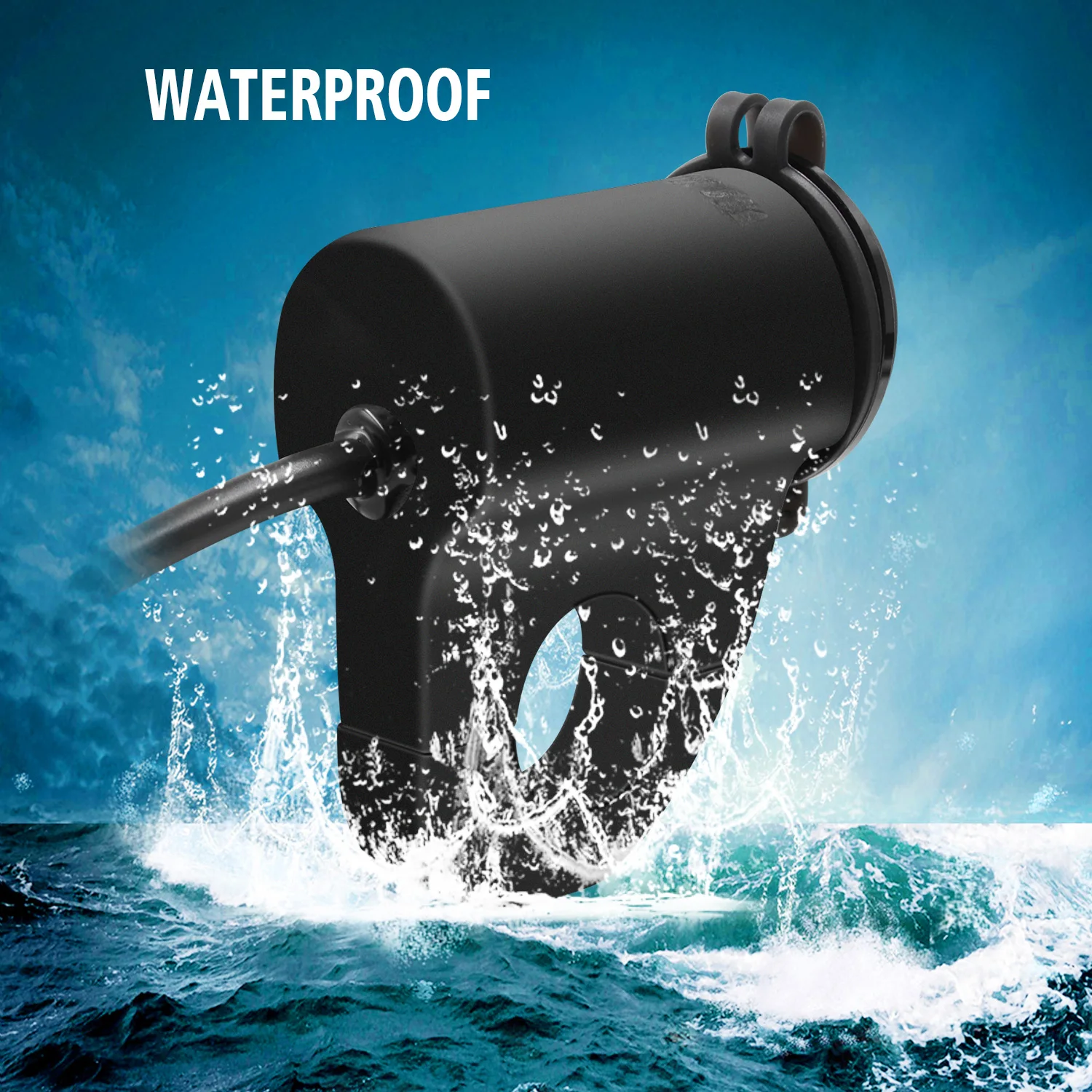 

Motorcycle USB Charger Aluminum Alloy Waterproof Mobile Phone Adapter 2.4A Digital Display Car Fast Charger with Switch