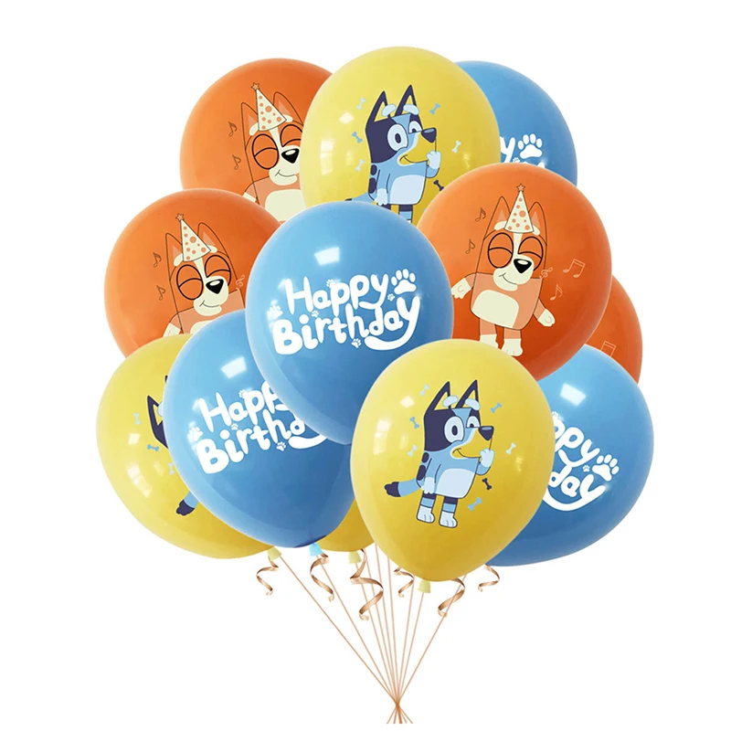 

Bingo Bluey Balloons Dog Theme Party Decor Kids Toys Puppy Pet Animal Inflatable Ball Happy Birthday Baloon