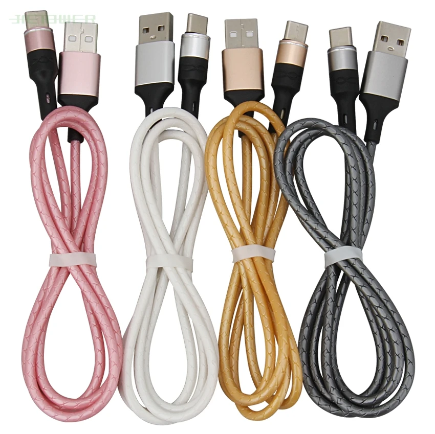 50 шт./лот USB Type C кабель 1 м небесная Колонка Быстрая зарядка USb c для передачи данных