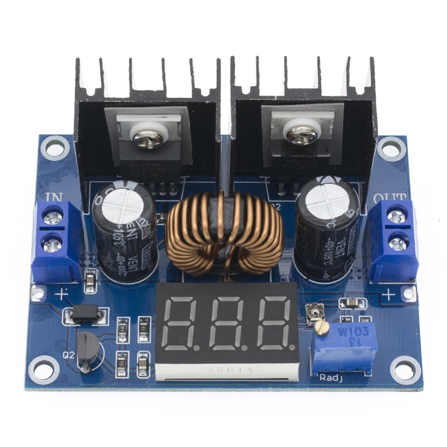 Светодиодный вольтметр ШИМ регулируемый 4 36 в до 1 25 понижающий модуль платы XL4016 8A