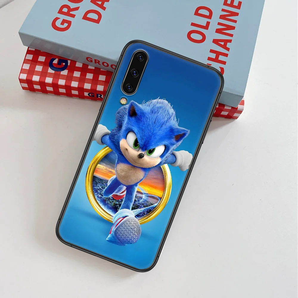

Sonic Game Phone Case For Samsung Galaxy A 3 5 7 8 10 20 20E 21S 30 30S 40 50 51 70 71 black Coque Fashion Hoesjes Painting