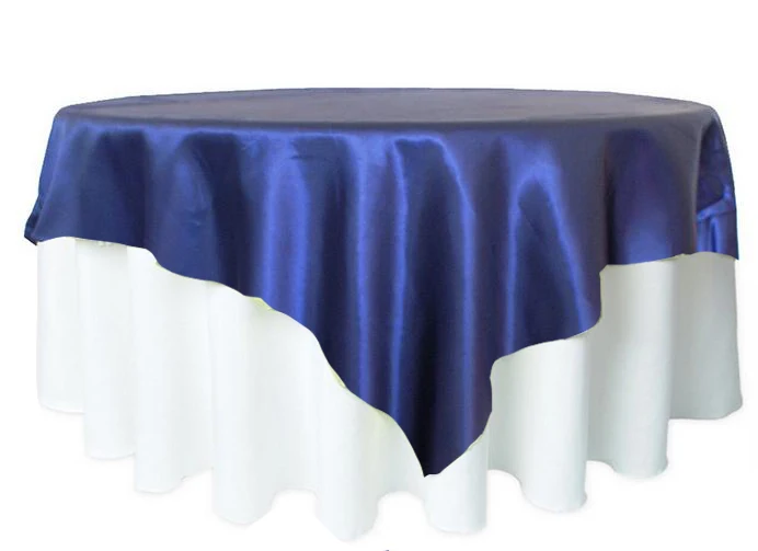 royal blue 1 шт. 5" x 57" атласная скатерть, скатерть для свадебной вечеринки, украшения для ресторана, банкета, 21 цвет - Цвет: royal blue