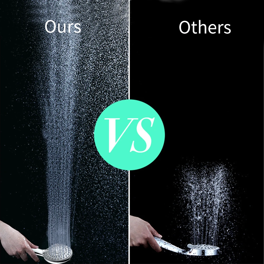 Ручной душ 5 настроек распыления с регулятором расхода воды регулируемый