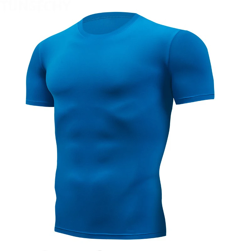 2019 Brand Clothing Men's T Shirt Men Fashion Tshirts Fitness For Male compression tight T-shirt S-4XL Free Shipping | Мужская