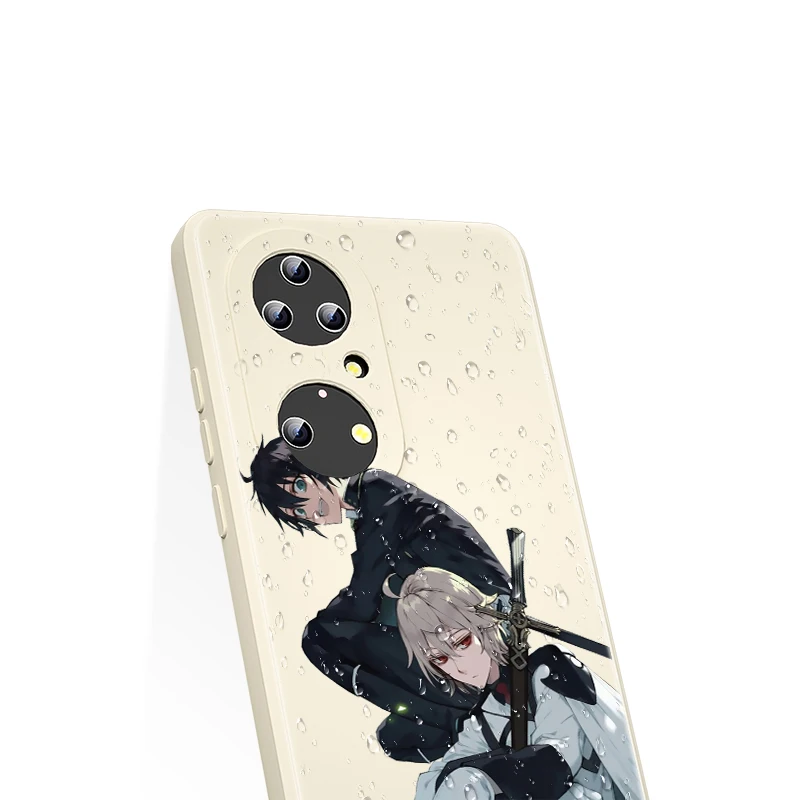Жидкий силиконовый мягкий чехол Seraph of the End Для Huawei P50 P30 P20 P Smart Z 2021 Pro Plus P40 Lite E 2019