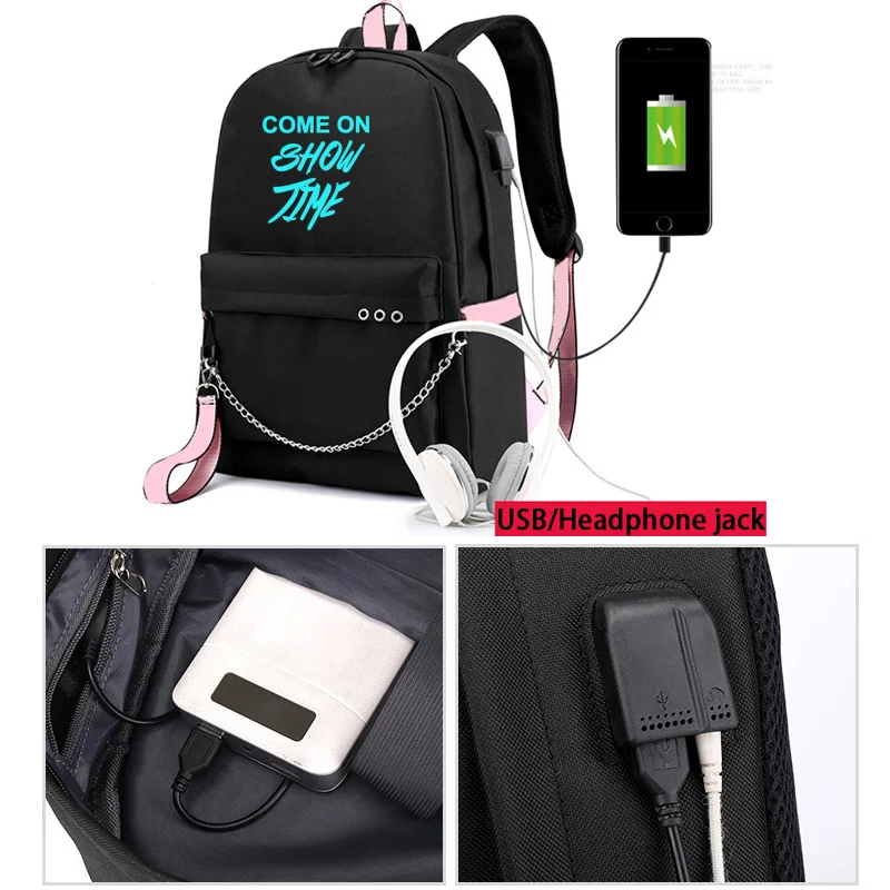 Светящийся школьный рюкзак IMIDO с индивидуальными буквами дорожные сумки для