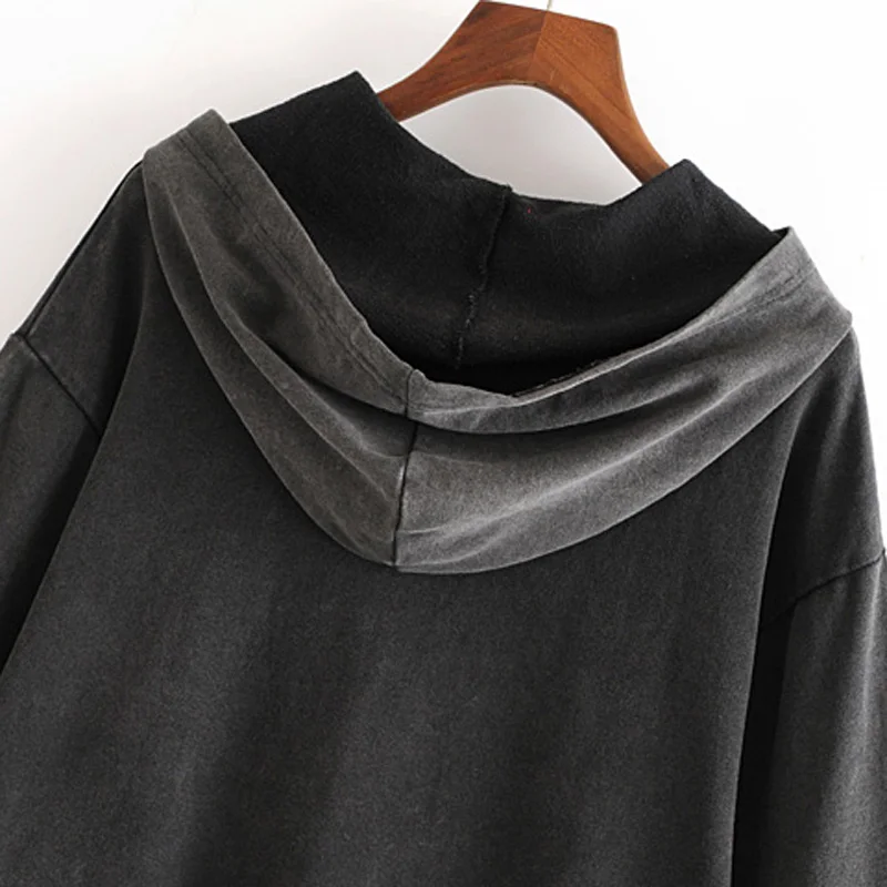 Женская толстовка с капюшоном ZOEPO элегантная анималистическим принтом 2019 |