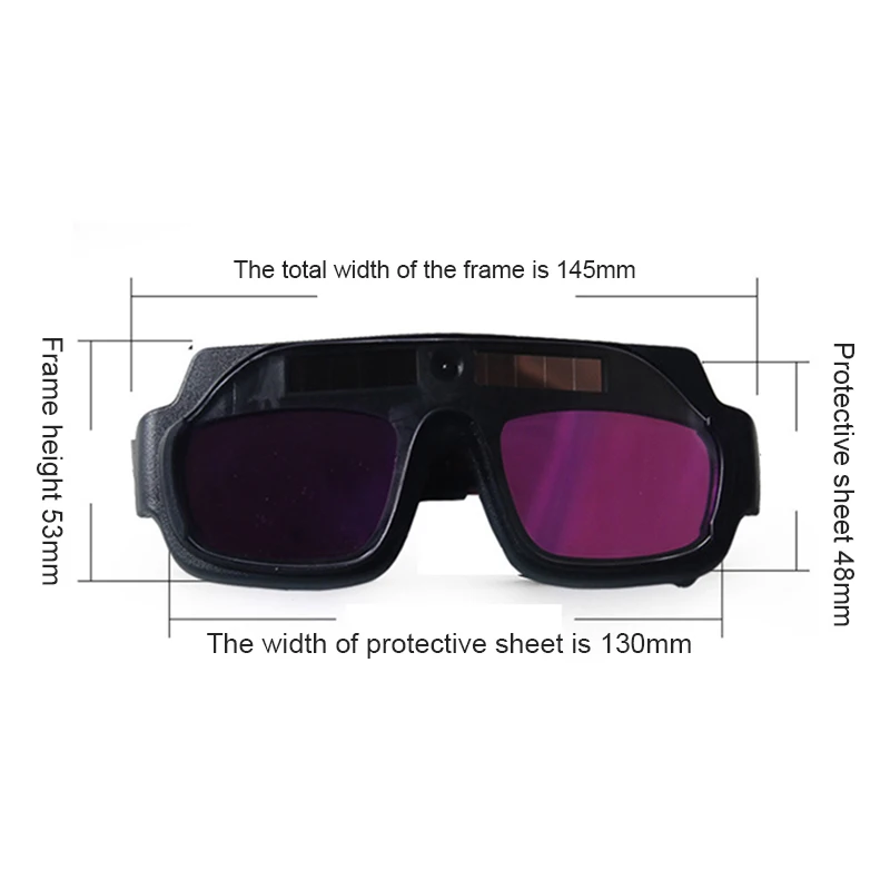 

Newly Solar Automatic Blackening Welding Goggles Safety Glasses Professional Lens TE889