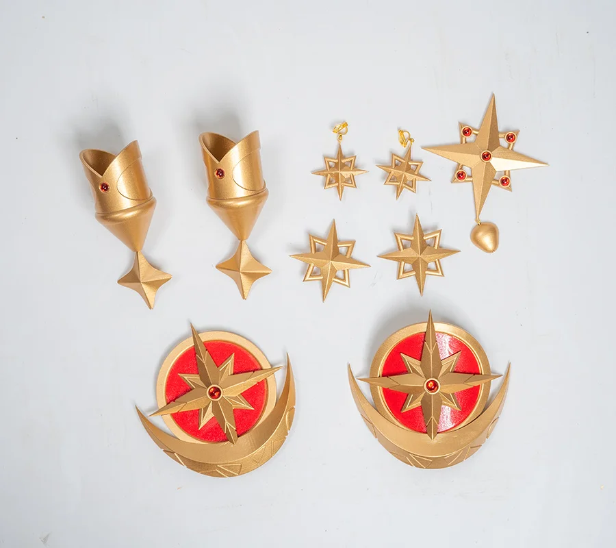 Genshin Impact Мона аксессуары для косплея по костюму серьги повязка волос реквизит