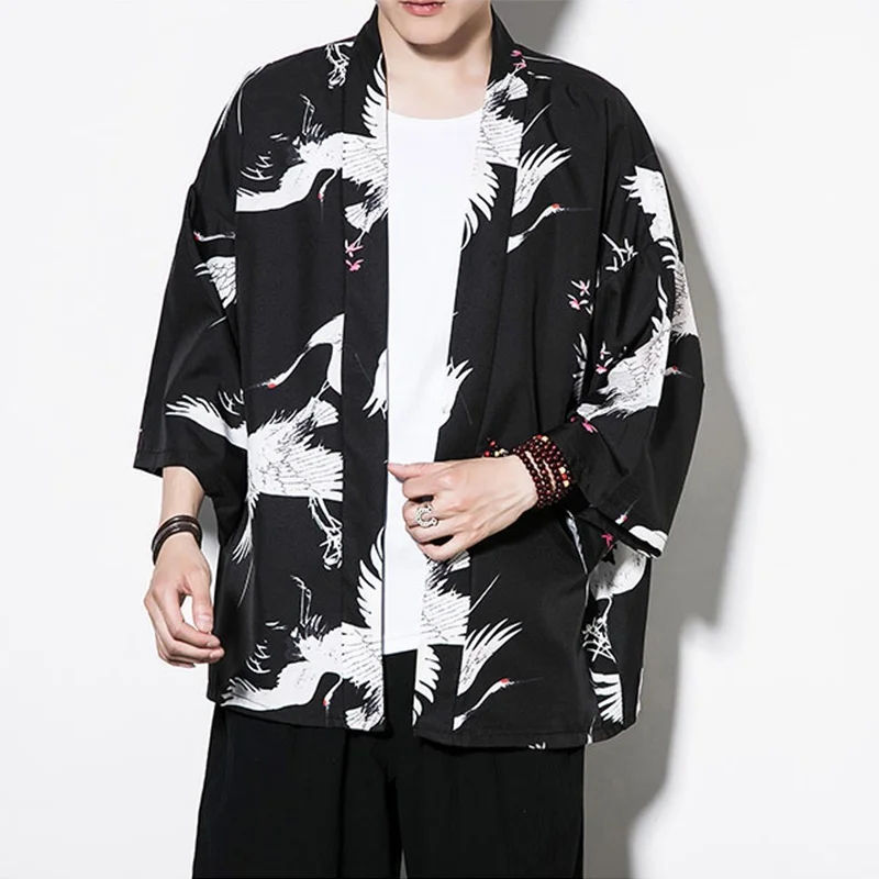 Кимоно мужское традиционное в японском стиле юката рубашка Китайский магазин