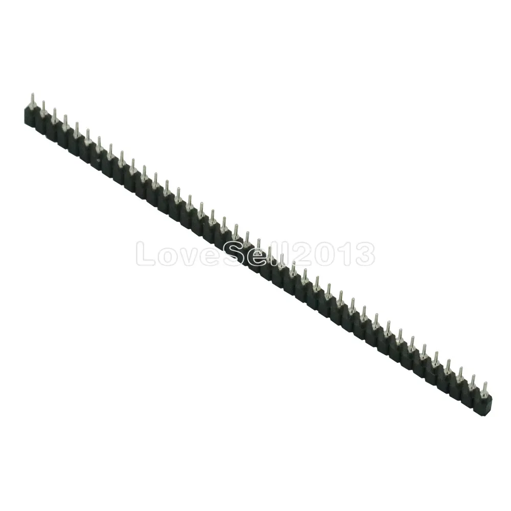 5PCS NEW 2.54mm Pin Header Female Single Row 40 Round Connector 1x40 | Электроника