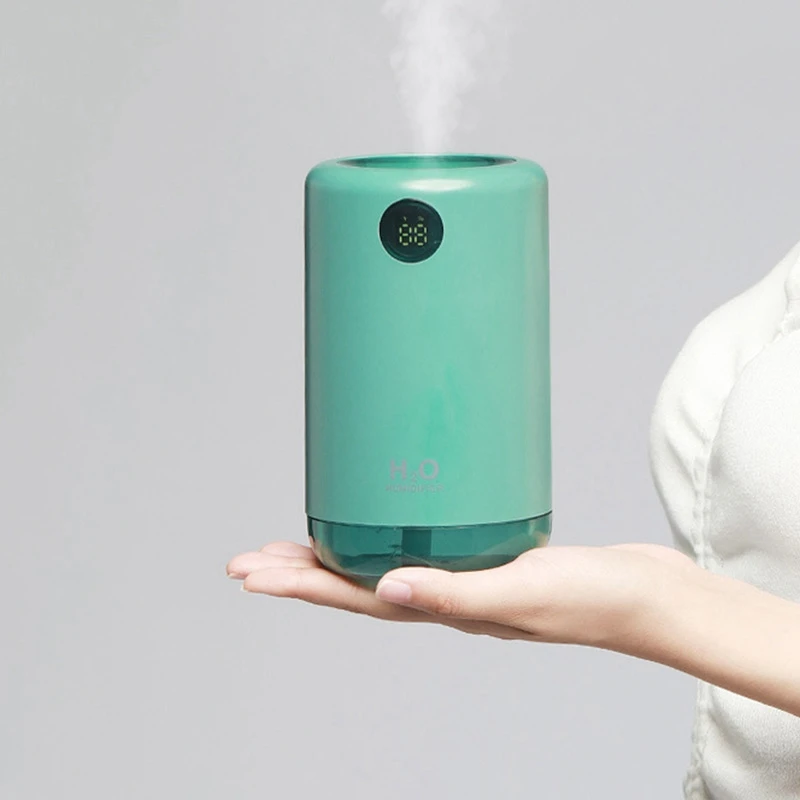 

EAS-2 Set Air Humidifier 500ML 2000MAh Aroma Water Mist Diffuser Battery Life Show Aromatherapy Humidificador, B & C