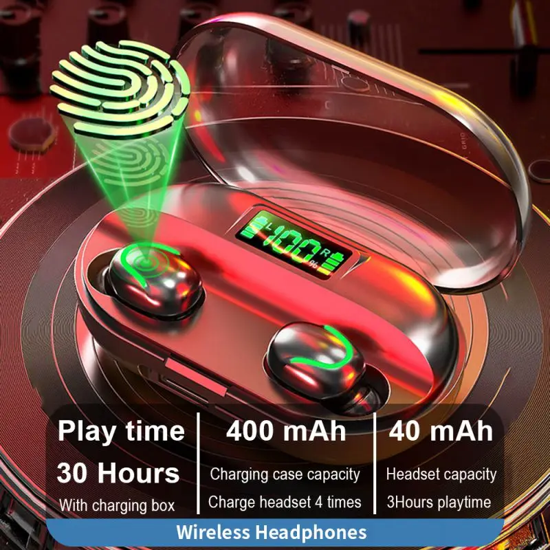 

Wireless Earphone Earbuds HIFI Waterproof Touch In-ear Sports Bluetooth Headphone HD Call 2020