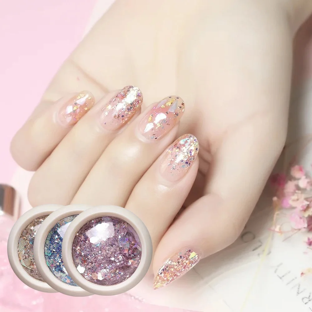 Макияж глаз блестки мода ногтей украшения художественный амулет мини ремесло