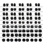 10 шт. черные пластиковые ножки для мебели разъем заглушка конец Кепки Bung для круглой трубы