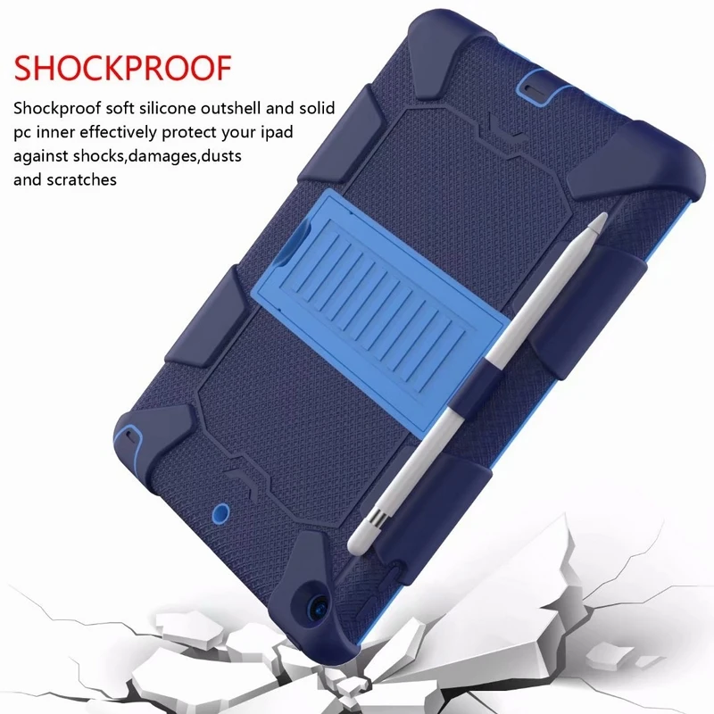 

Heavy Duty Armor Shockproof Hard PC Soft Silicone Skin Back Cover Case For iPad 10.2 2019 2020 Kids Safe Tablet Funda + Gifts