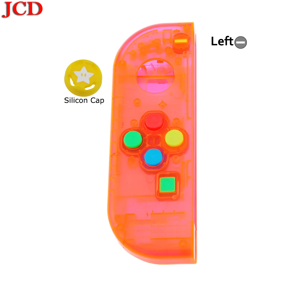 JCD прозрачный цвет DIY для Joy-Con корпус чехол для kingd контроллер NS оболочка игровая консоль для переключателя влево или вправо - Цвет: No3  Left