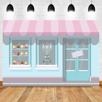 mocsicka ice cream parlor backdrop photography child birthday party background decoration candy table banner backdrops studio