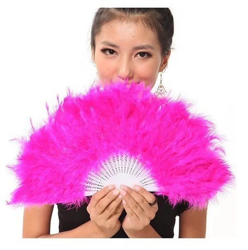 Новый пуховый закрытый вентиляторы складной веер Танец Реквизит поддержки