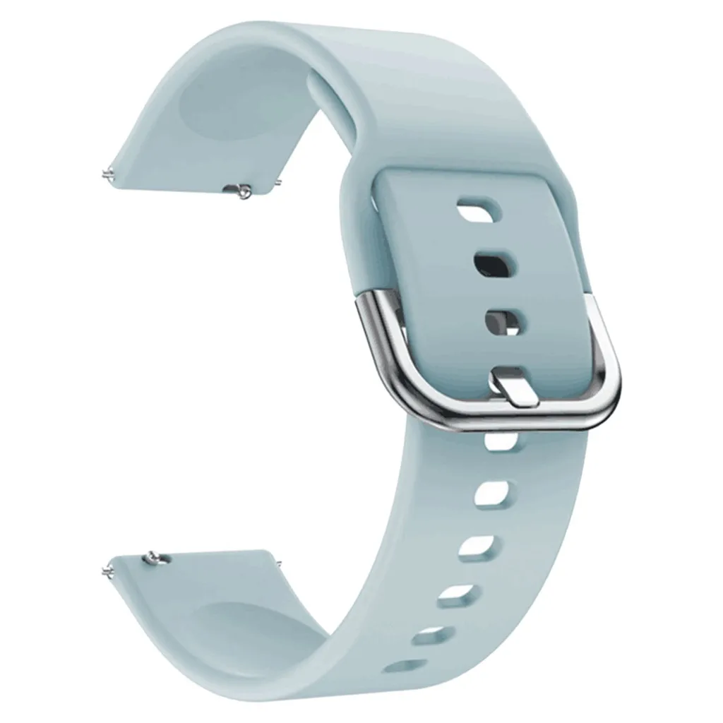 Light Blue Мягкий силиконовый ремешок для Huami Amazfit GTS, ремешок для умных часов, сменный ремешок для мужских Т-часов, Женский Мужской спортивный ремешок для часов, браслет 19Sp - Цвет: Light Blue