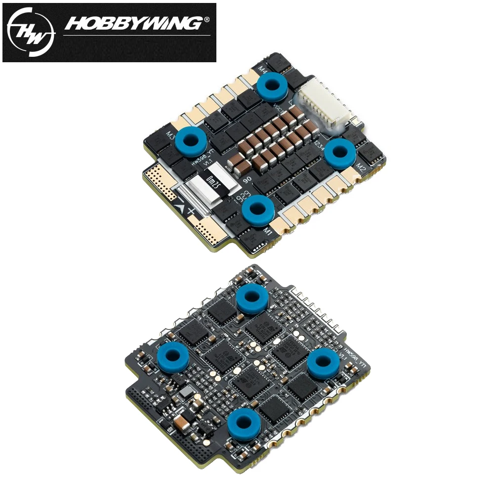 Щеточный электронный регулятор скорости Hobbywing XRotor Micro 40A (20x20) 6S 4in1 ESC Blheli 32 Dshot 1200 /