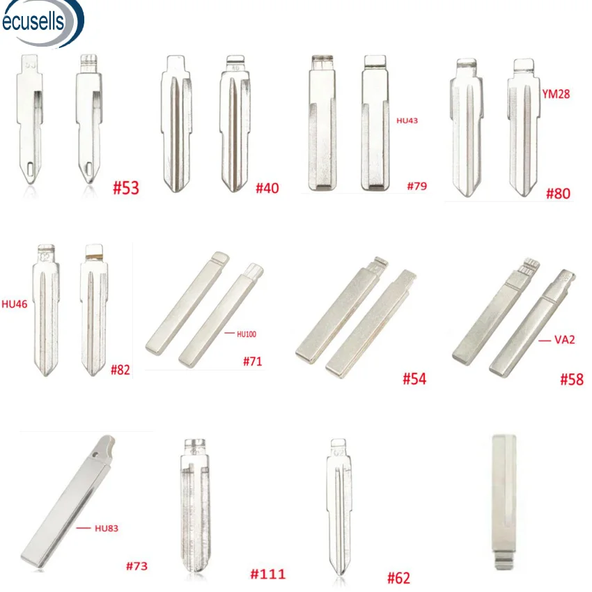 10 шт./лот пульты дистанционного управления откидной лезвие 79 #80 #81 #82 #71 #54 #58 #73 #111 #62