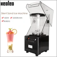 xeoleo food blender commercial blender 1000ml sound insulation food processor smoothie maker mute juicing machine food mixer