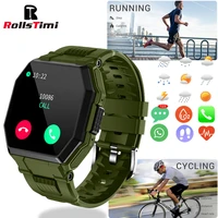 rollstimi men smart watch bluetooth call sleep monitoring smart wristband sport music women watches android ios for xiaomi phone