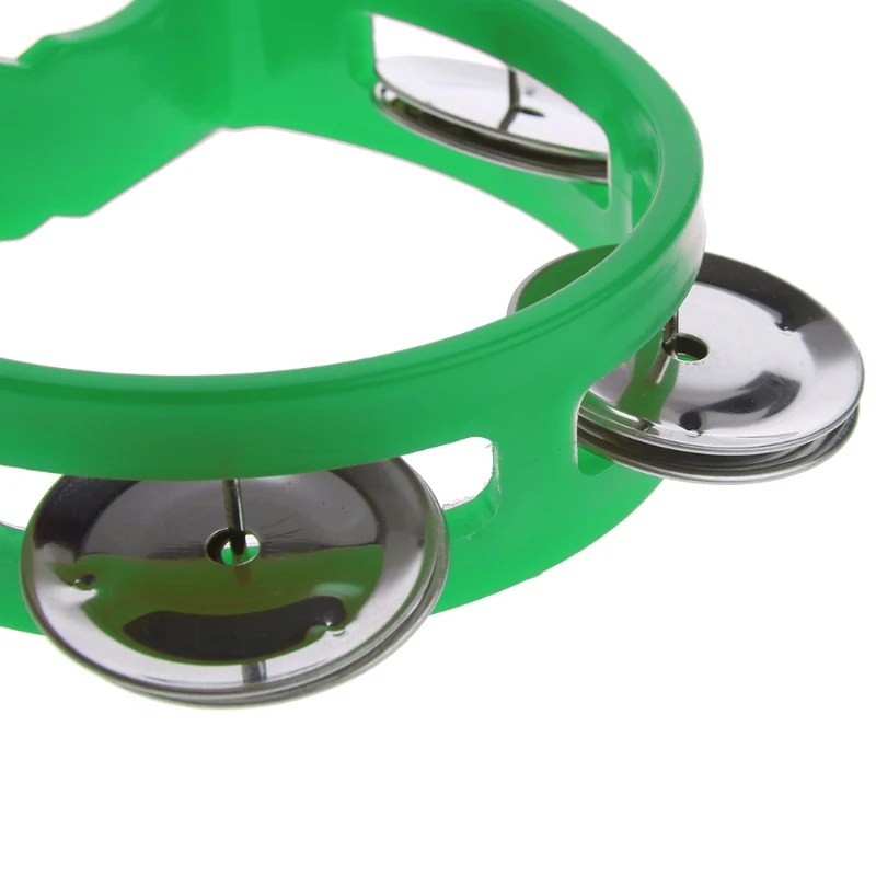 

Percussion Half Moon Handheld Musical Tambourine Drum Party Gift Toy 634F