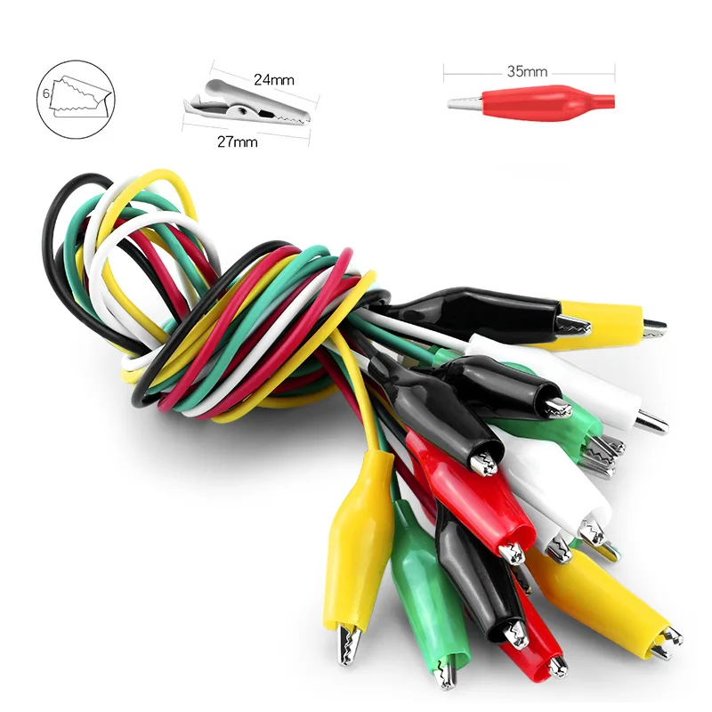 Зажимы для кабелей типа крокодиловый 50 см 45 мм 35 28 мм|Щипковые зажимы| |