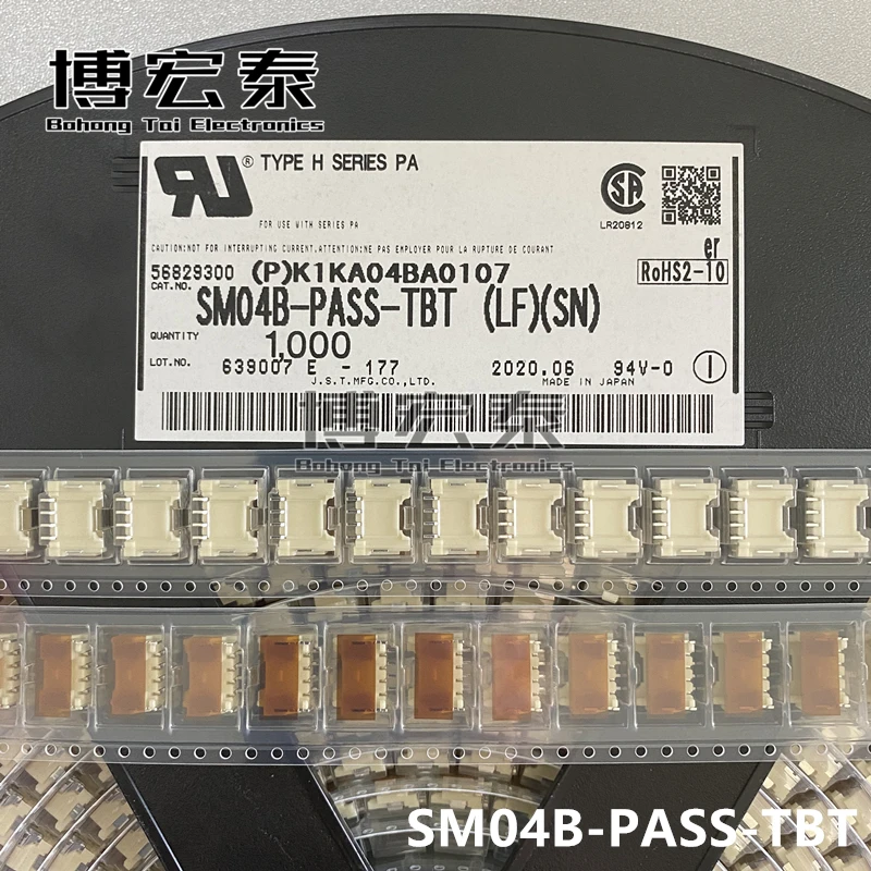 JST-piezas nuevas con cabezal CONN SMD R/A 2POS, 2MM, SM02B-PASS-TBT,SM03B-PASS-TBT,SM04B-PASS-TBT, 100%-2