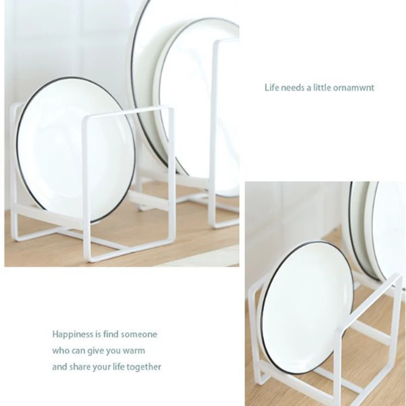 

Storage Kitchen Dish Rack Dinner Plate Tableware Drain Rack Countertop Storage Rack Durable FP8