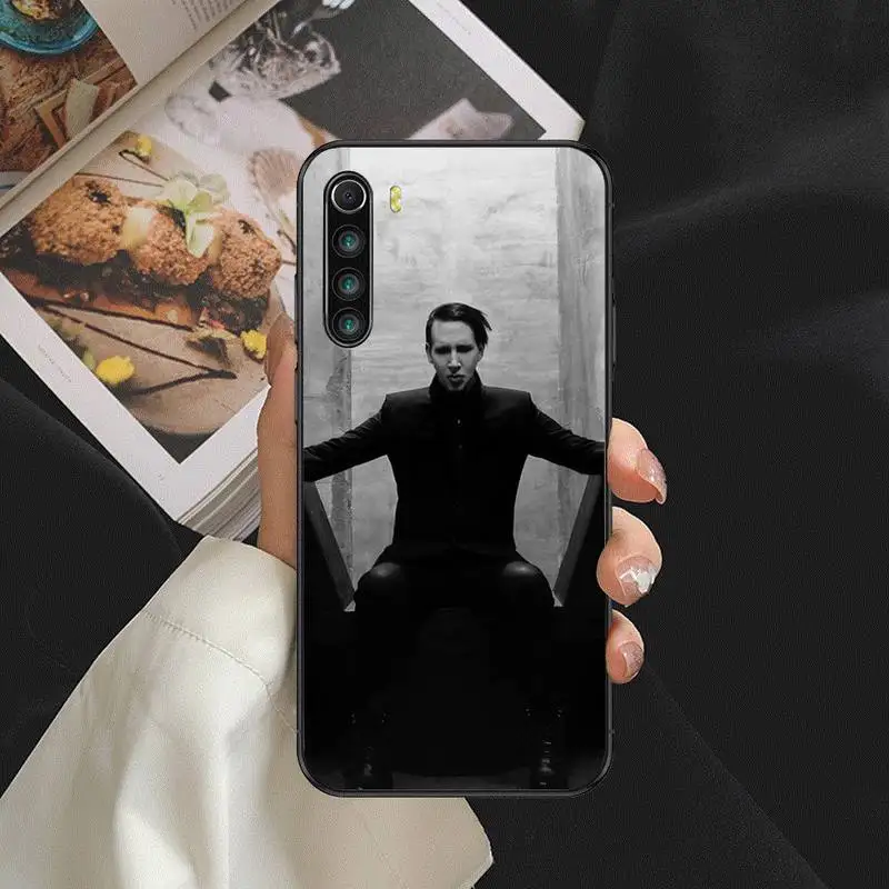 

Marilyn Manson Rock musician Phone Case For Xiaomi 8 9 9t Pro A2 10 lite MIX 2 2S 3 note 10 pro Nax Fundas Cover