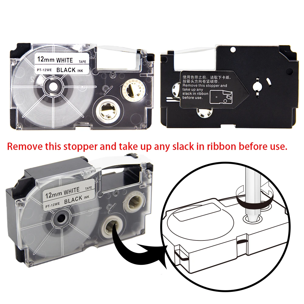 Красная этикетка UniPlus устройство для печати этикеток Casio King Jim 24 мм * 8 м кассета