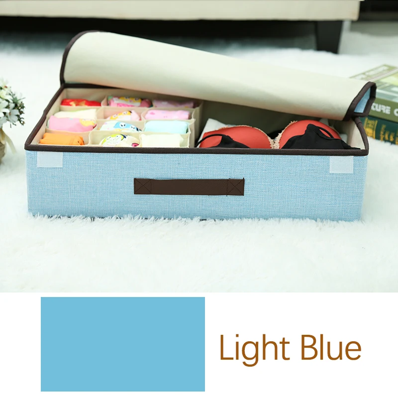 4 цвета складная коробка для хранения нижнего белья хлопковые и Льняные носки