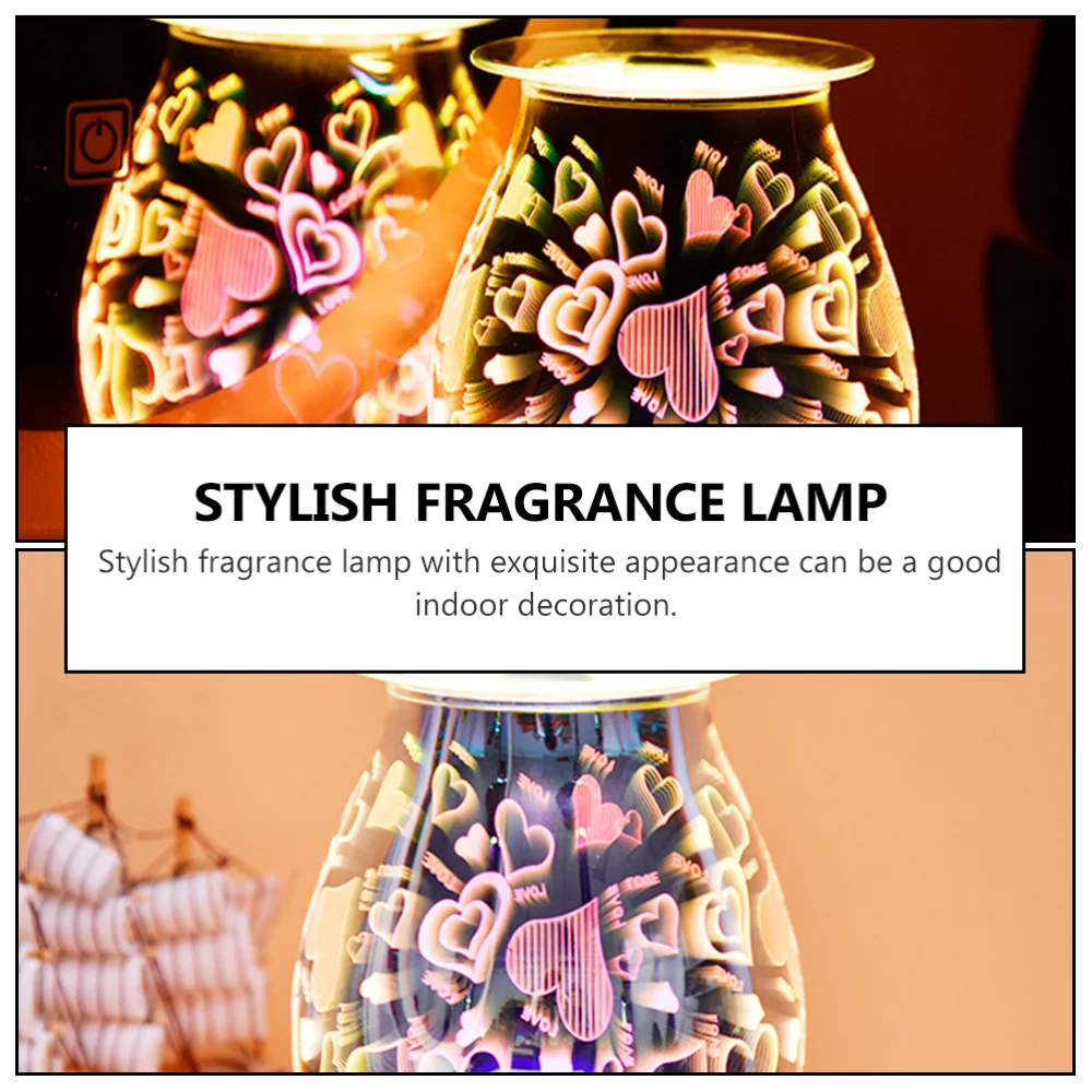 

1Pc Decorative Touch Lamp Glass Aroma Lamp Artware Night Light Ornament AU Plug