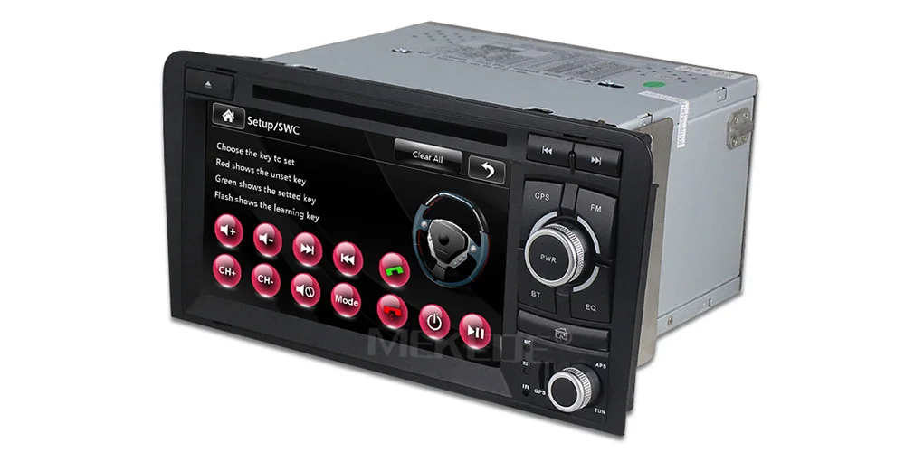 MEKEDE HD емкостный экран два Din 7 дюймов Автомобильный dvd-плеер для Audi/A3/S3 2002-2011 Canbus радио gps Bluetooth 1080P навигация
