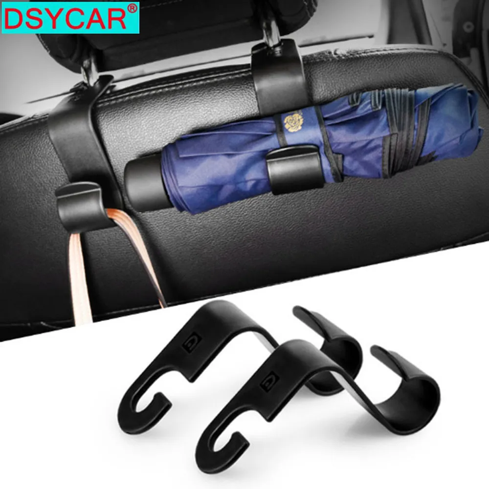 DSYCAR 2 шт./компл. вешалка для автомобиля крючок держатель одежды подвесной зажим