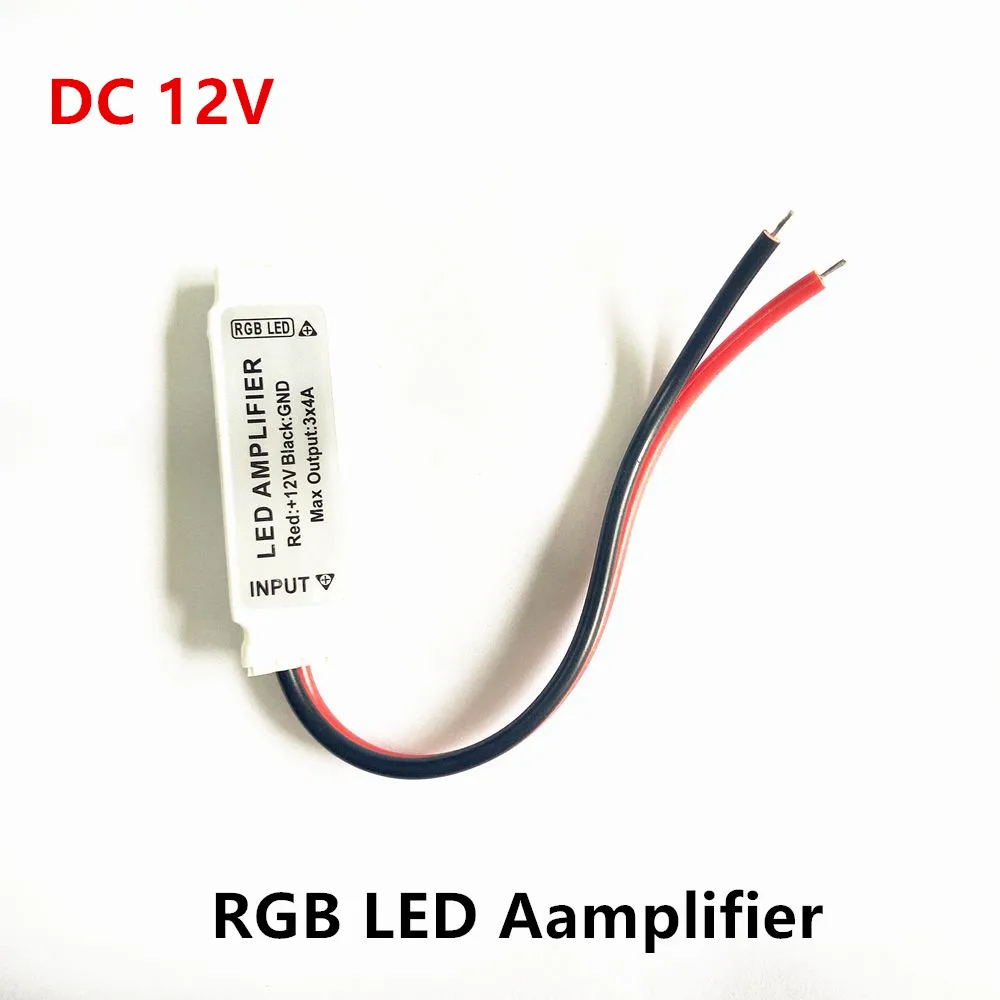 

DC12V Mini Portable RGB LED Strip Amplifier 3*4A 144W Repeater For LED Strip RGB SMD 5050/2835/3528/5730/5630/3014