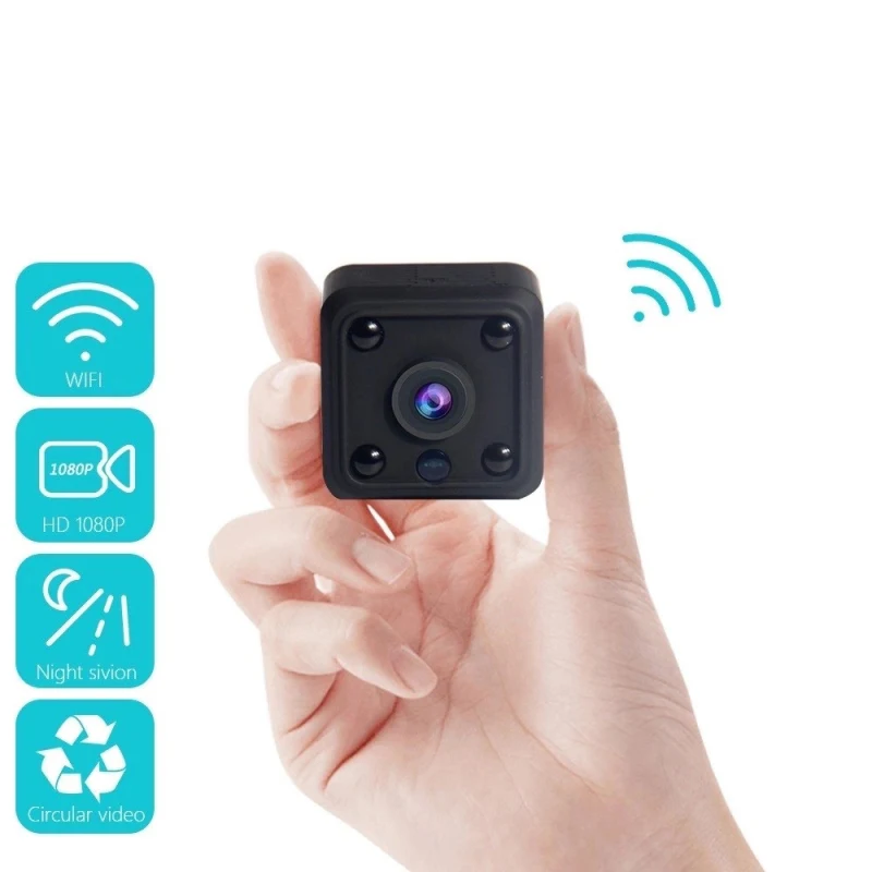 

Беспроводная мини-камера видеонаблюдения с поддержкой Wi-Fi, 1080P