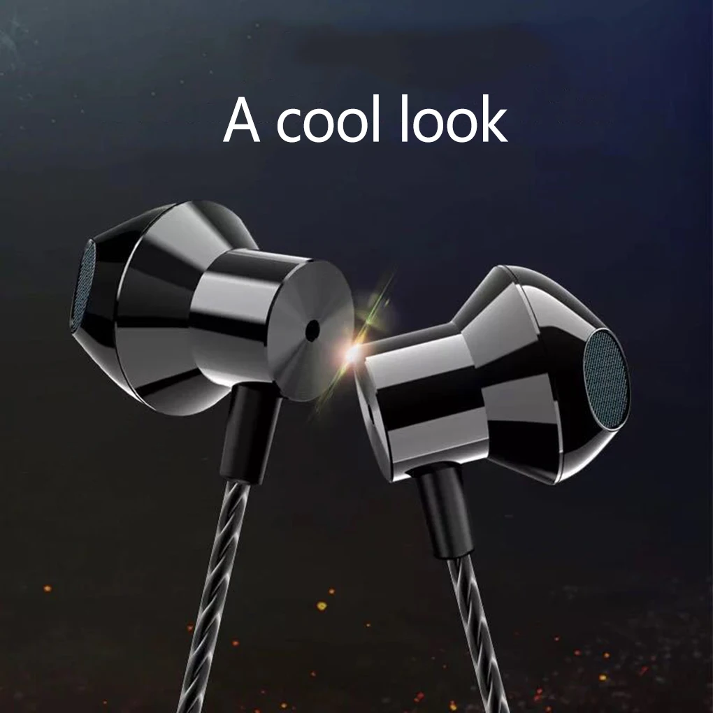 Наушники-вкладыши с проводным управлением наушники типа C басовые металлические