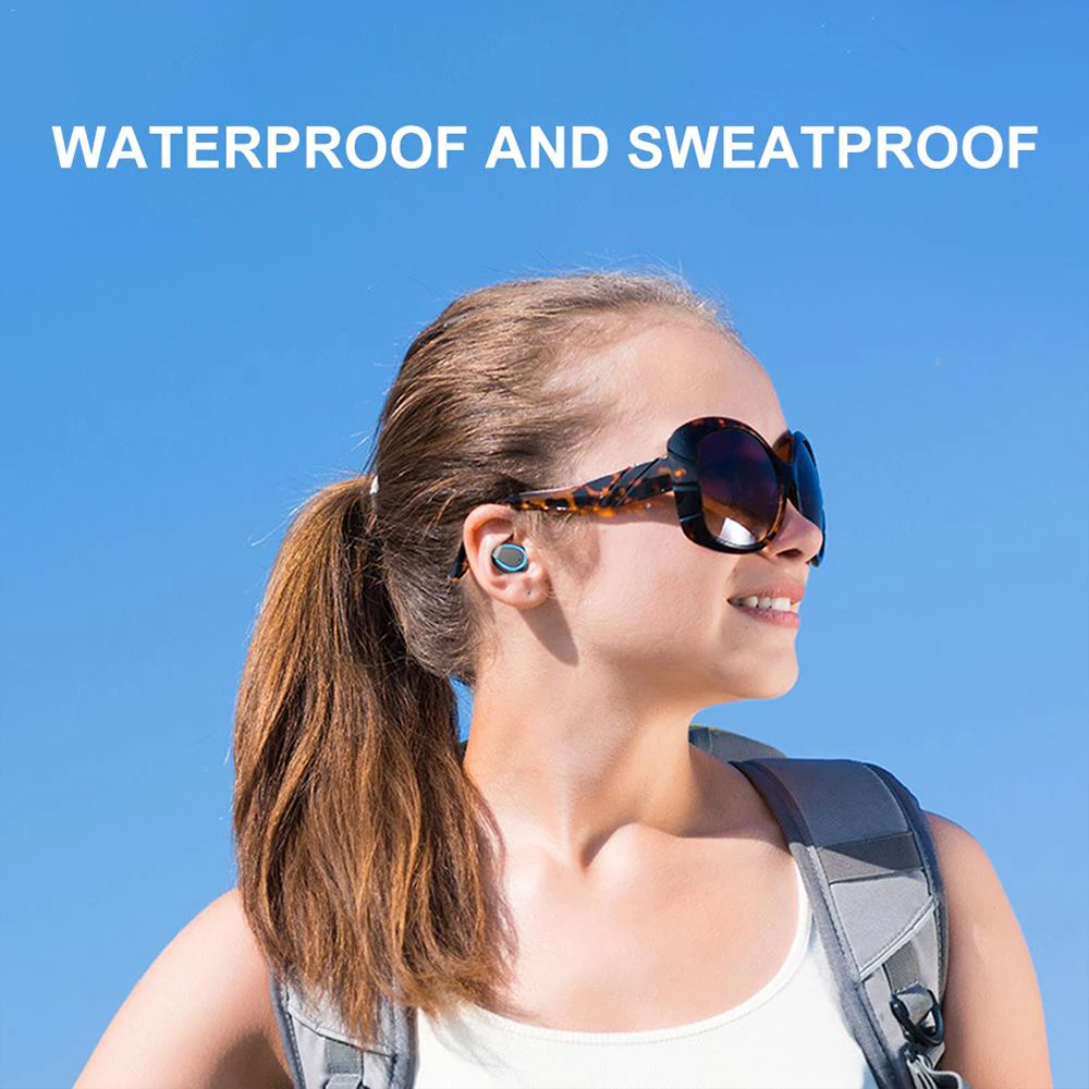 Новые беспроводные наушники TWS Bluetooth 5,0 водонепроницаемые наушники HD гарнитура светодиодный цифровой дисплей 3500 мАч с зарядным устройством